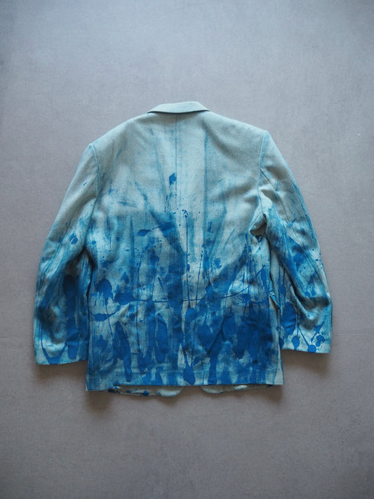 painted blue jaket