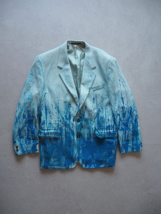 painted blue jaket